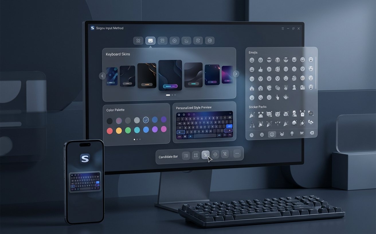 搜狗输入法最新版本联名皮肤设计展示