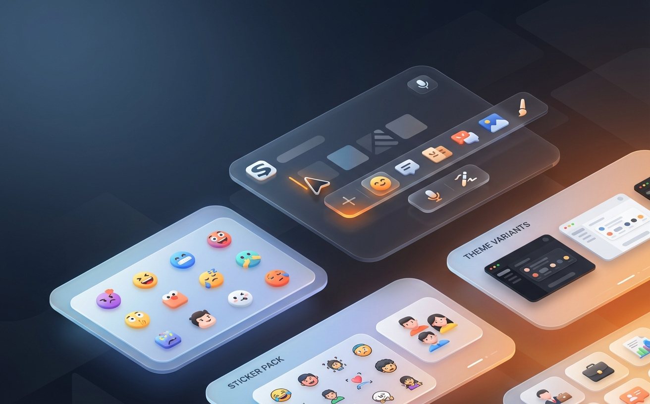 搜狗输入法趣味表情贴纸包